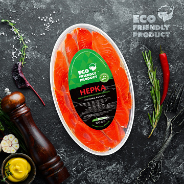 Фото Нерка филе ломтики без масла с/с 500гр