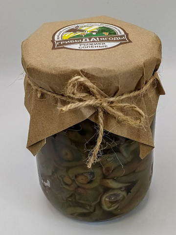 Фото Рыжики соленые холодного посола 500 мл